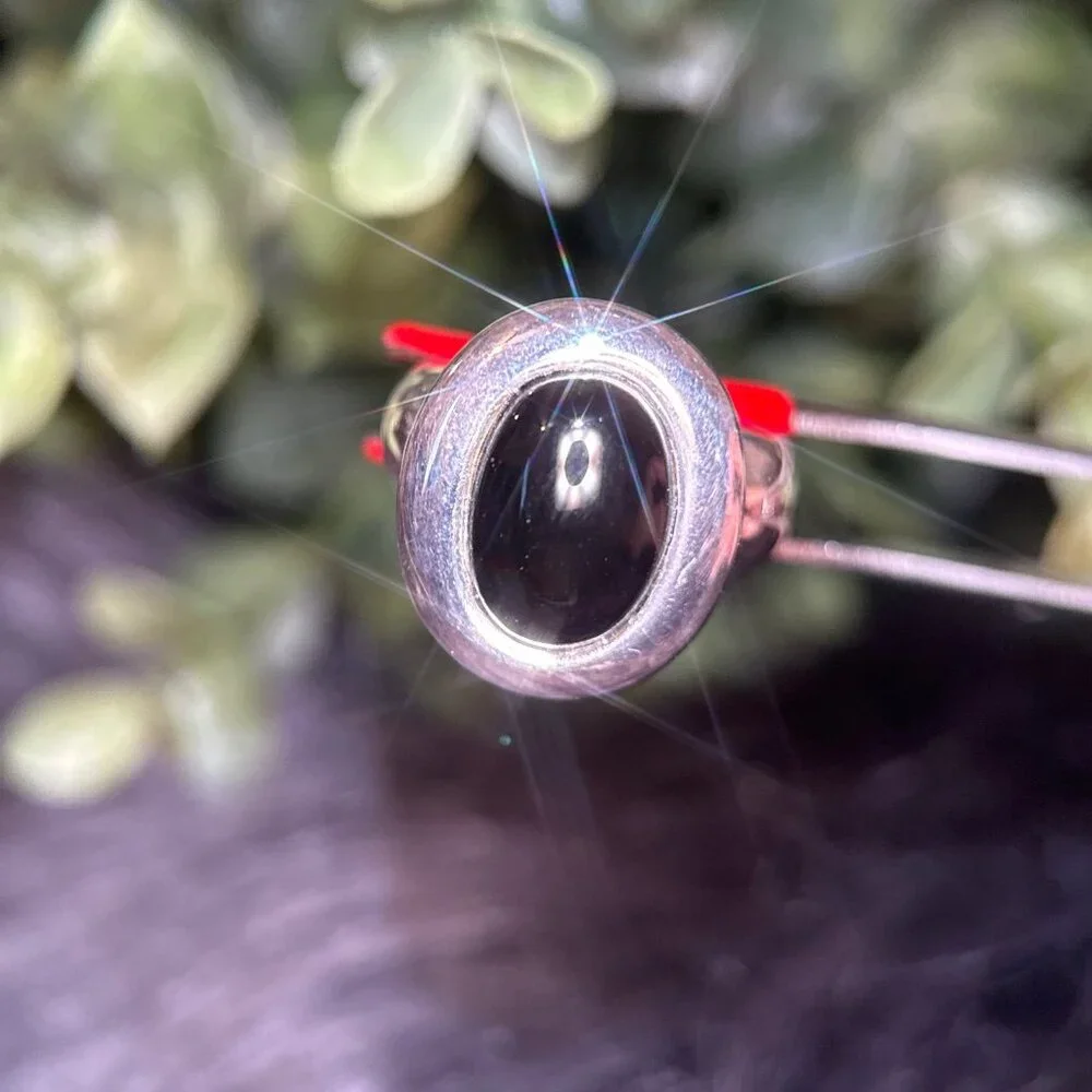 925‎ Silver Cabuchon Onyx Ring